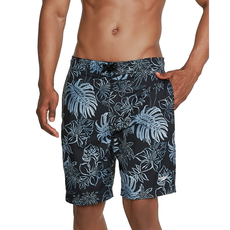 Speedo Mens Onshore Blend Bondi Swim Trunks Black Grey 2XL