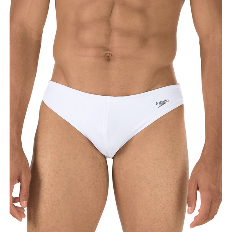 Speedo Mens Solar 1 Inch Swim Brief White 36