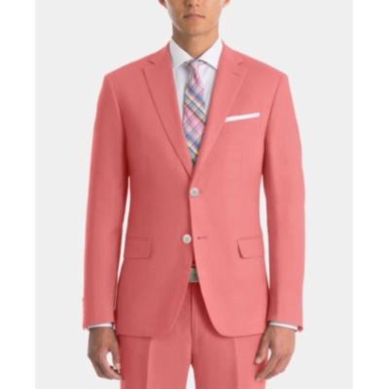 Lauren Ralph Lauren Men's UltraFlex Classic Fit Linen Sport Coat Red 42R