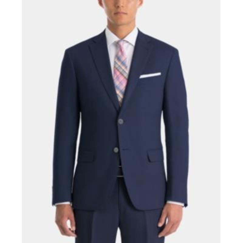 Lauren Ralph Lauren Mens Classic Fit Sport Coat Blazer Navy Blue 44L