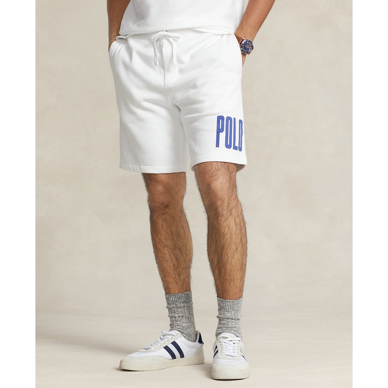 Polo Ralph Lauren Men's Classic Fit Logo Fleece Shorts White Large