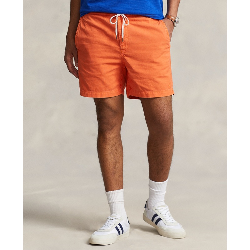 Polo Ralph Lauren Mens 6" Polo Prepster Oxford Shorts Orange Large