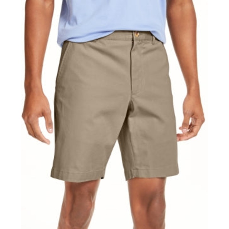 Club Room Men's Regular-Fit 7" 4 Way Stretch Shorts Brown 36