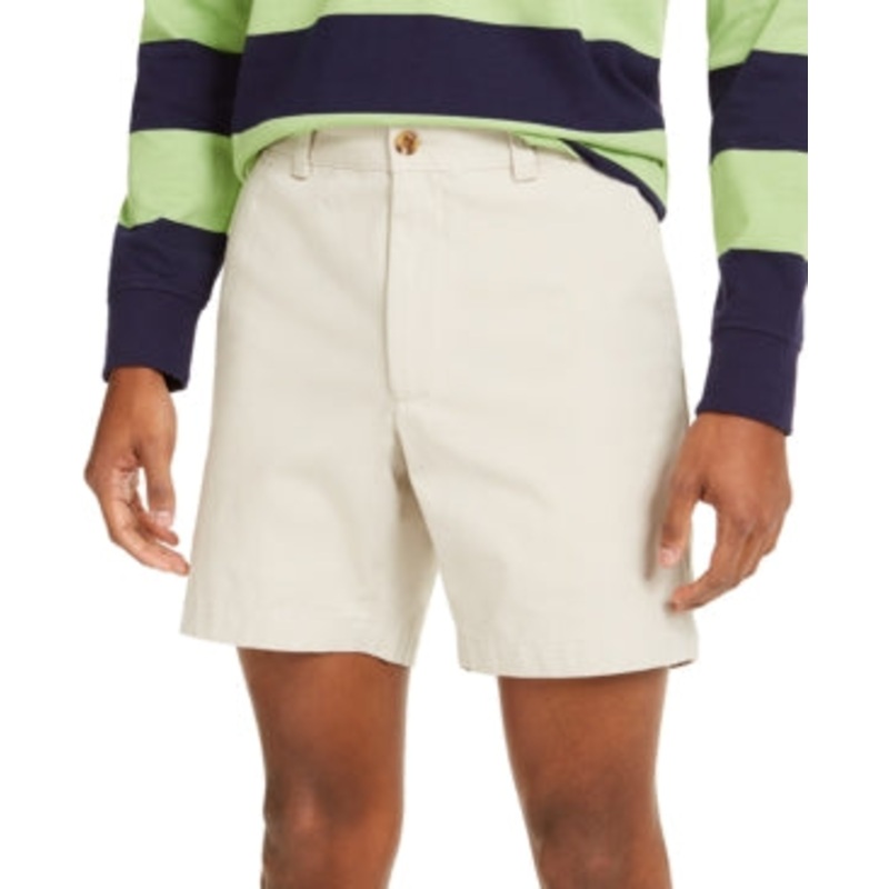 Club Room Men's Regular Fit 7" 4 Way Stretch Shorts Stone Wall 40