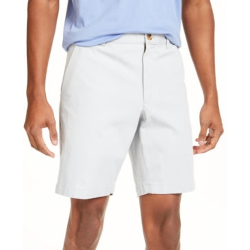 Club Room Men's Regular Fit 7 Ineam 4 Way Stretch Shorts Light Blue  34