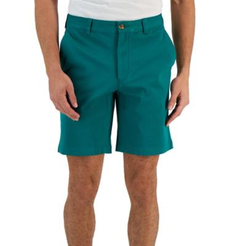 Club Room Men's Regular Fit 9 Inseam 4 Way Stretch Shorts Shady Glade Green 34