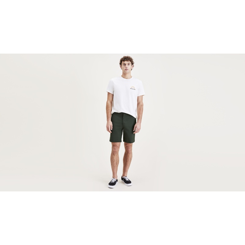 Dockers Mens Big and Tall Ultimate 9.5" Shorts Green 60