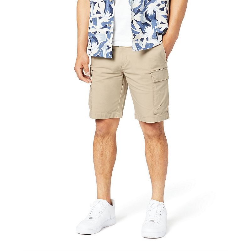 Dockers Mens Big Tall Cargo 9 Shorts Tan Beige Sand 46