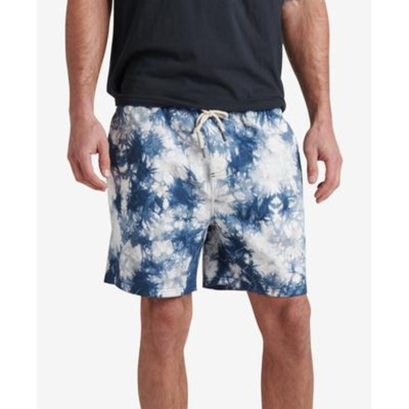 Junk Food Mens Ford Tie Dye 6"  Inseam Casual Shorts Blue Large
