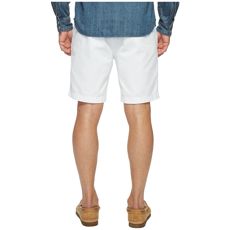 Nautica Anchor Mens 8.5" Twill Flat Front Shorts Bright White 40