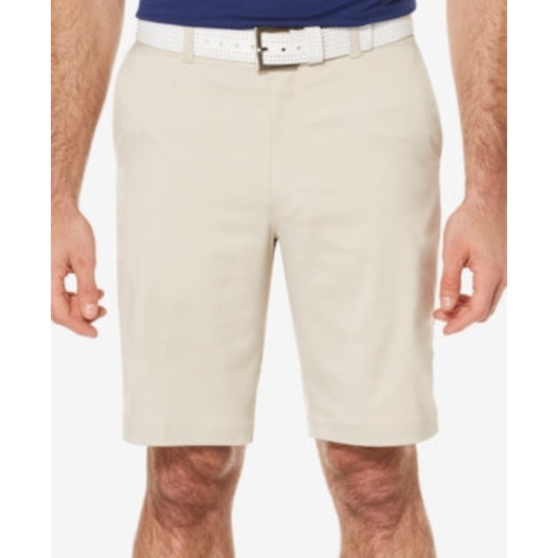 Pga Tour Men's Flat Front Shorts Beige 42