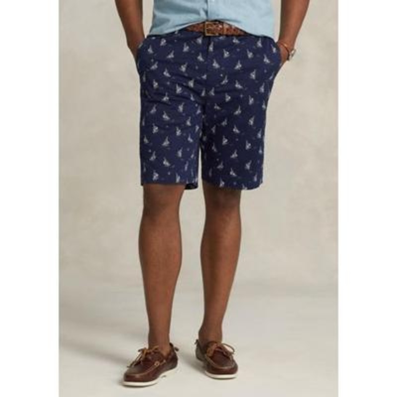 Polo Ralph Lauren Men's Big Tall Classic Fit Boat Chino Shorts Blue 52 Big