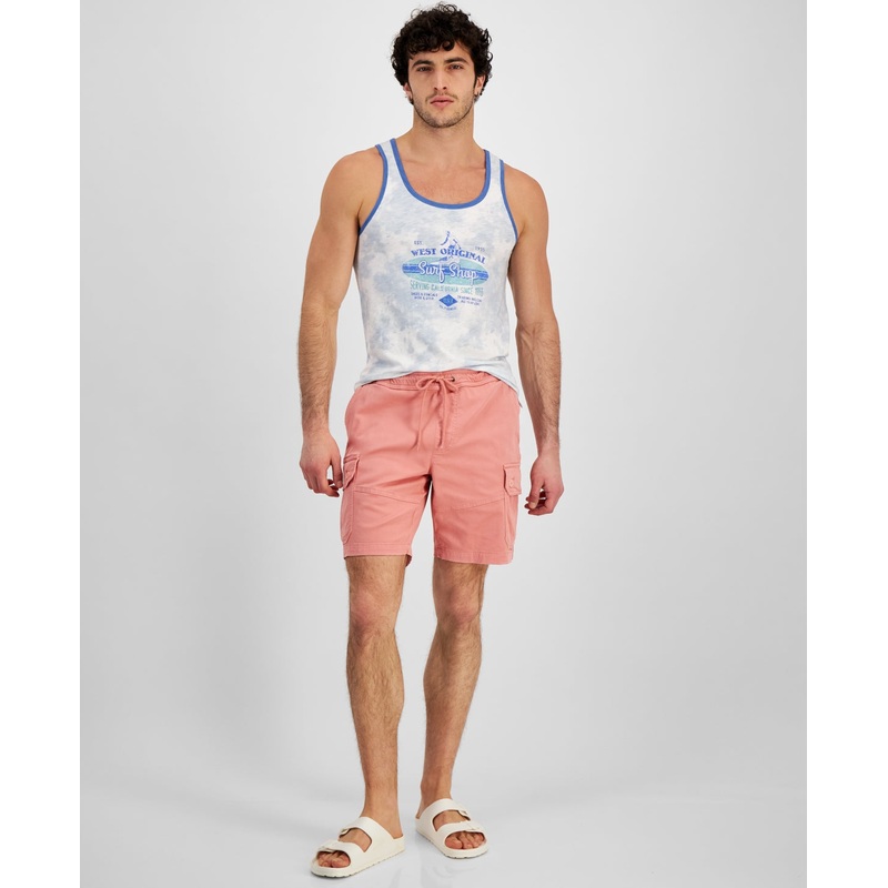 Sun + Stone Men's Cargo Shorts Pink XXL