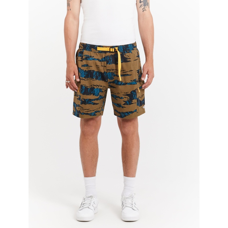 The North Face Mens Belted Shorts Military Olive Ravine Camo 32