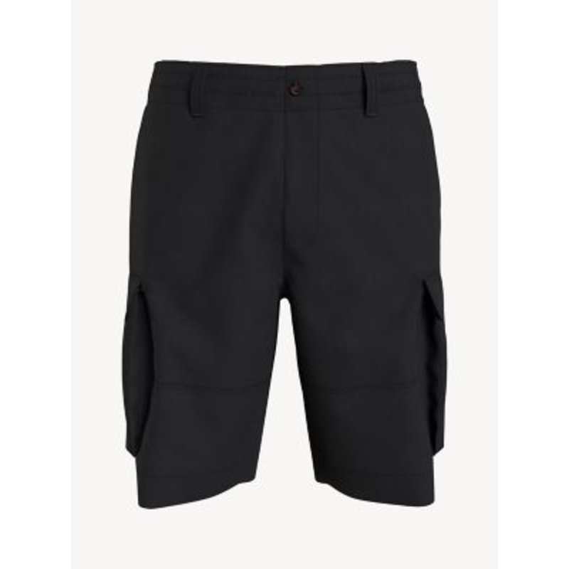Tommy Hilfiger Men's Essential Solid Cargo Shorts Dark Sable Black 40