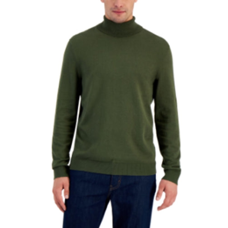 Alfani Mens Tucker Otto Turtleneck Sweater Costa Green XXL 2XL