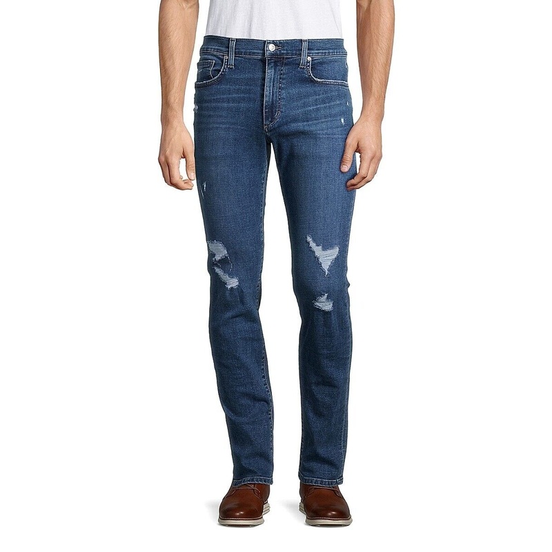 Joe's Jeans Men's Straight Leg Distressed Jeans Size 32 Tristan Blue
