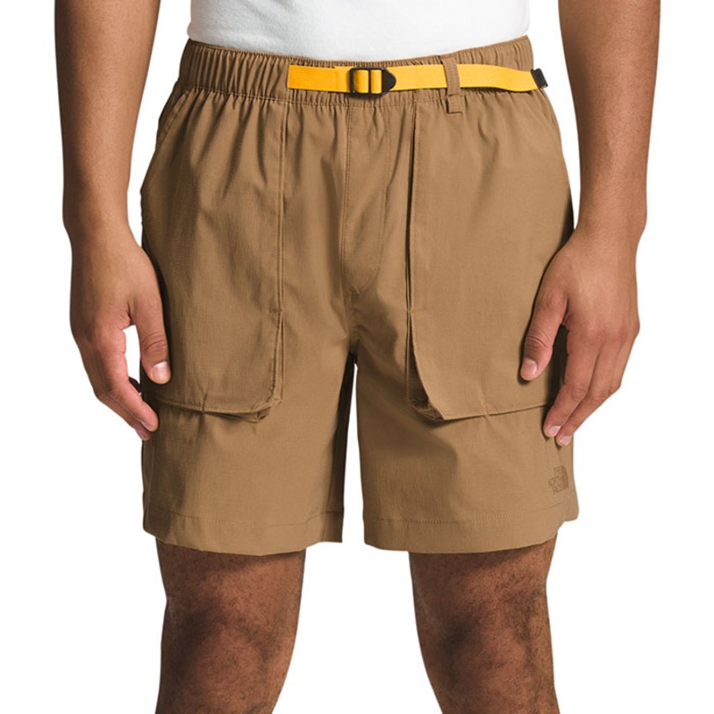 The North Face Mens 7" Class V Ripstop Shorts Brown XL