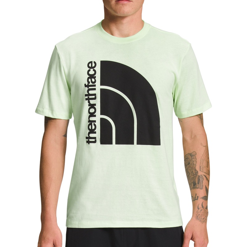 The North Face Mens Jumbo Half Dome Short Sleeve T Shirt Lime Green 2XL