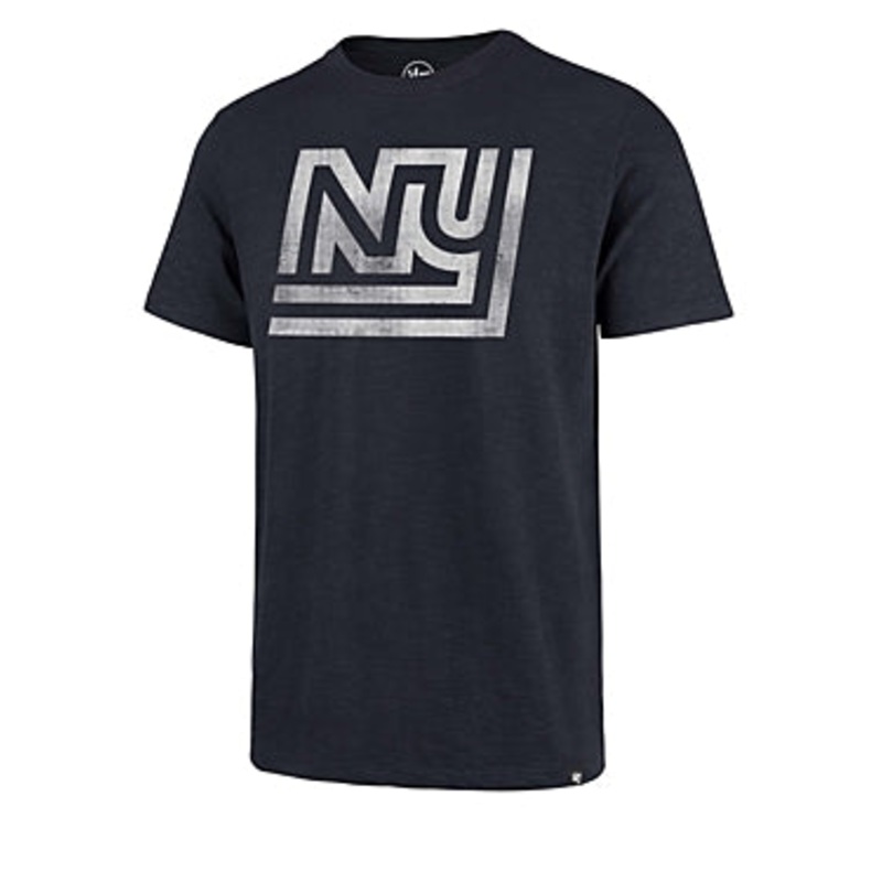 47 Brand NY Giants Logo Cotton Graphic Short Sleeve T Shirt Blue Small