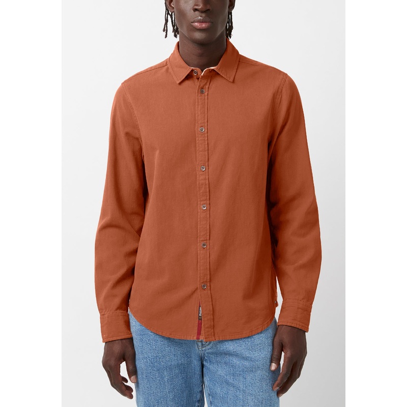 Buffalo David Bitton Men's Siamik Long Sleeve Button Down Shirt Clay Medium