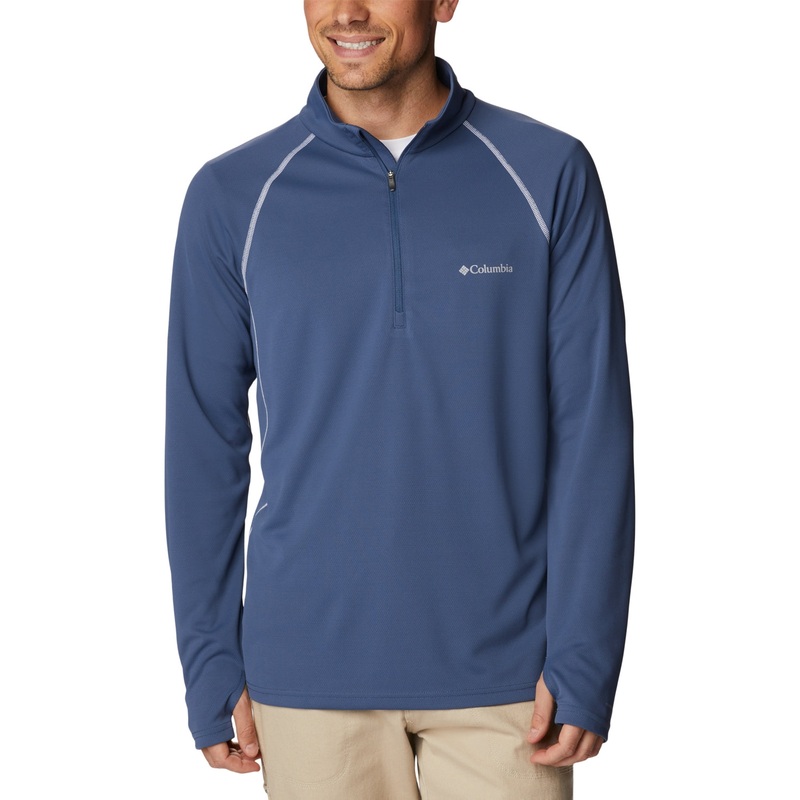 Columbia Men's Narrows Pointe Half Zip Sweatshirt Blue Medium