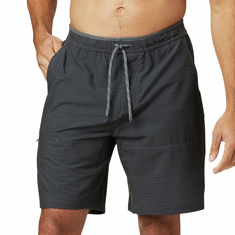 Columbia Sportswear Men's Twisted Creek Hiking Shorts Shark Heather Grey XL