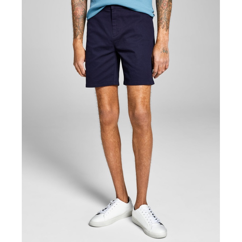 And Now This Men's Stretch Chino Shorts Navy 38