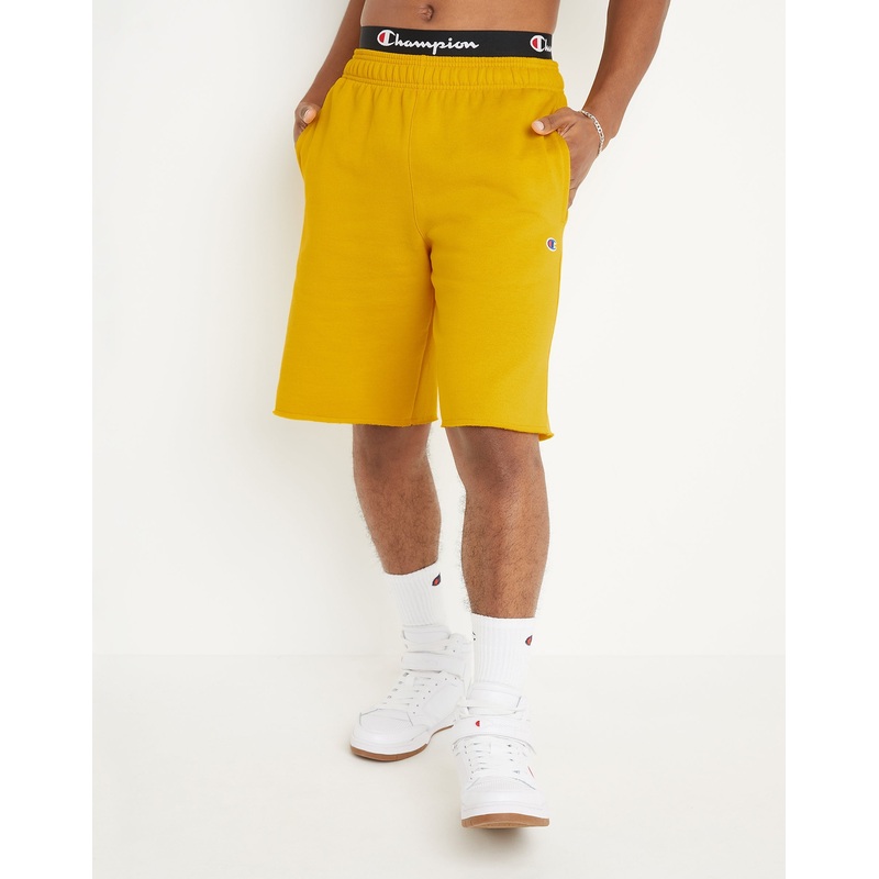 Champion Men's Fleece 10" Shorts Team Gold Medium
