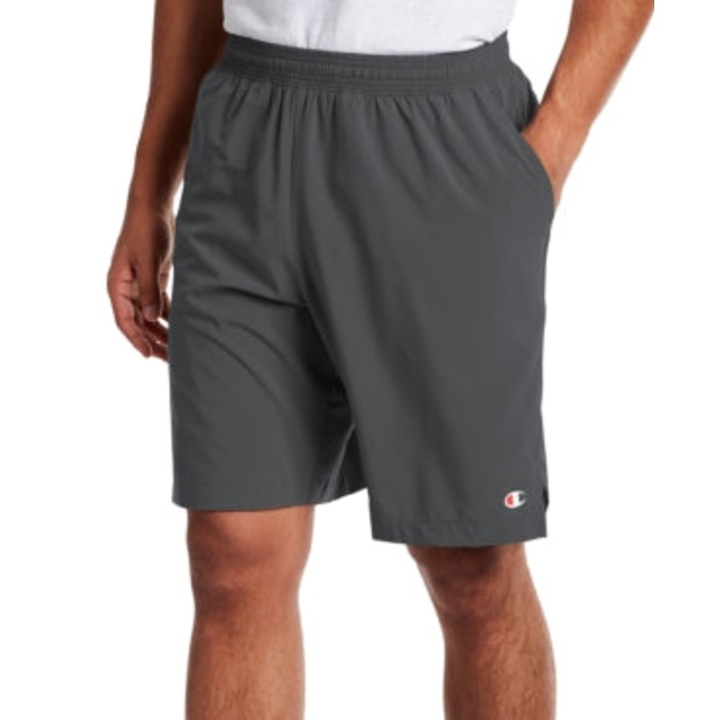 Champion Men's Standard Fit Stretch 9 Sport Shorts Grey Small