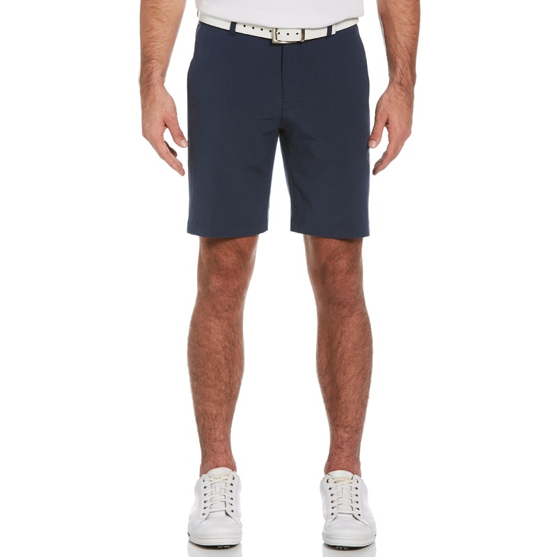 Pga Tour Men's Big Tall 4 Way Stretch Golf Shorts Deep Navy Blue Heather 46