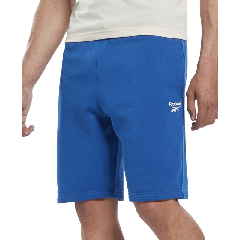 Reebok Mens Identity Fleece Fitness Shorts Navy Blue Medium