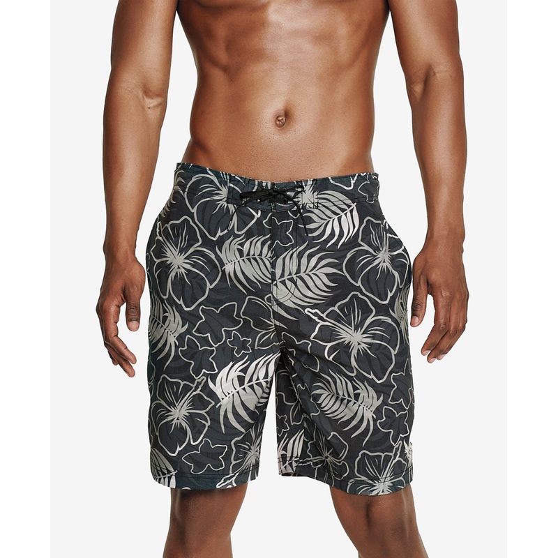 Speedo Men's Bright Blend Bondi Board Shorts Anthracite Black Combo Medium