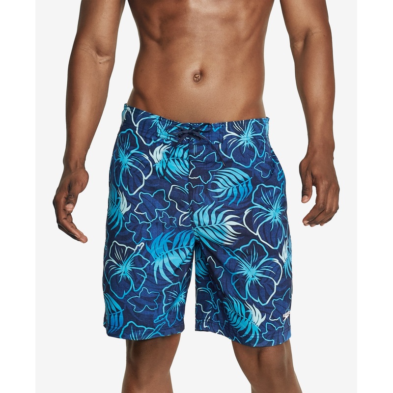 Speedo Men's Bright Blend Bondi Board Shorts Blue Large