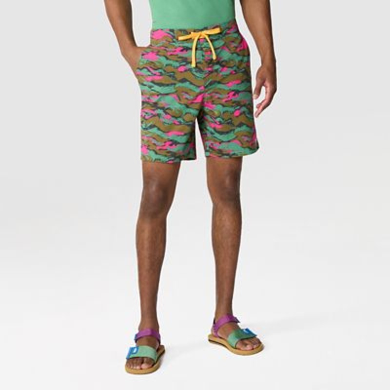 The North Face Mens 7 Class V Ripstop Swim Boardshorts Military Green 38
