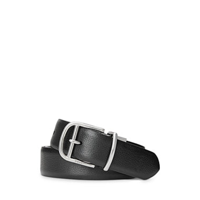 Polo Ralph Lauren Reversible Leather Dress Belt Black Brown 34