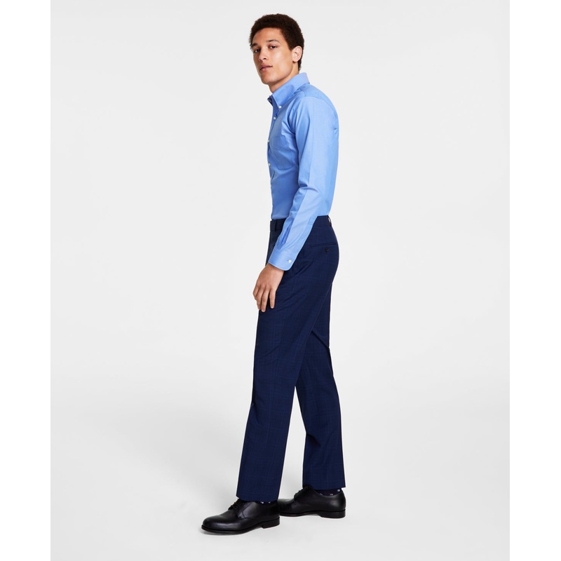 B by Brooks Brothers Men's Classic Fit Pinstripe Suit Dress Pant Blue 36 x 32