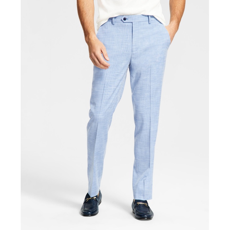 Alfani Men's Slim Fit Stretch Solid Suit Dress Pants Blue 34 x 32