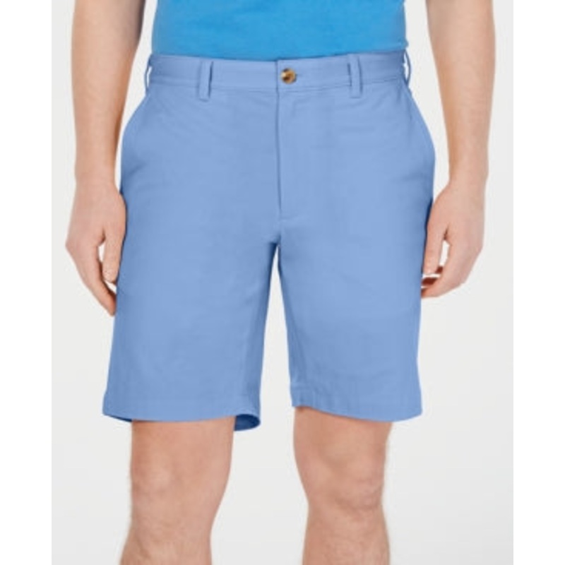 Club Room Men's Regular Fit 9 4 Way Stretch Shorts Size 33 Pale Ink Blue