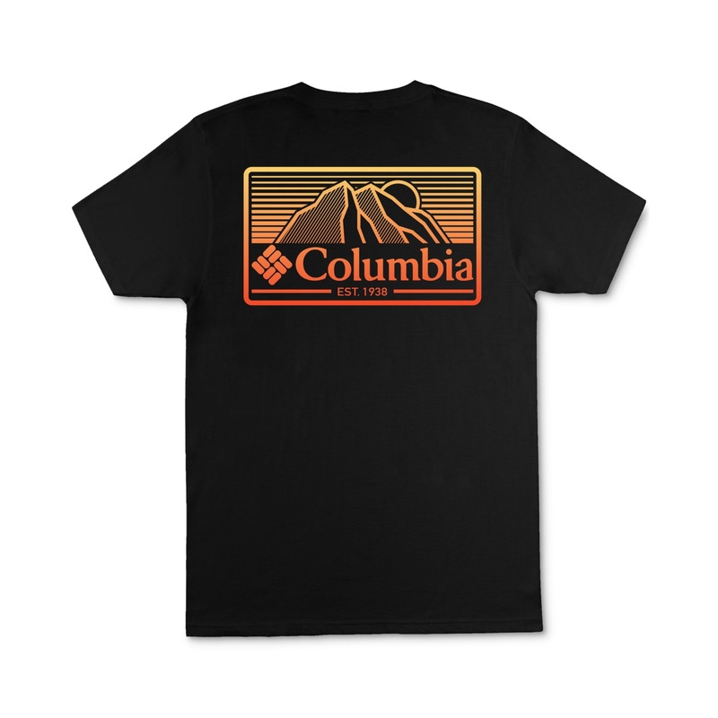 Columbia Men's Danny Mountain Graphic Short Sleeve T Shirt Black XL