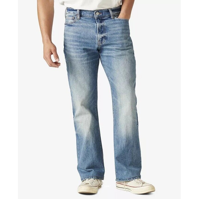 LUCKY BRAND Men's Easy Rider Boot Cut Stretch Jeans 33 x 30 Blue