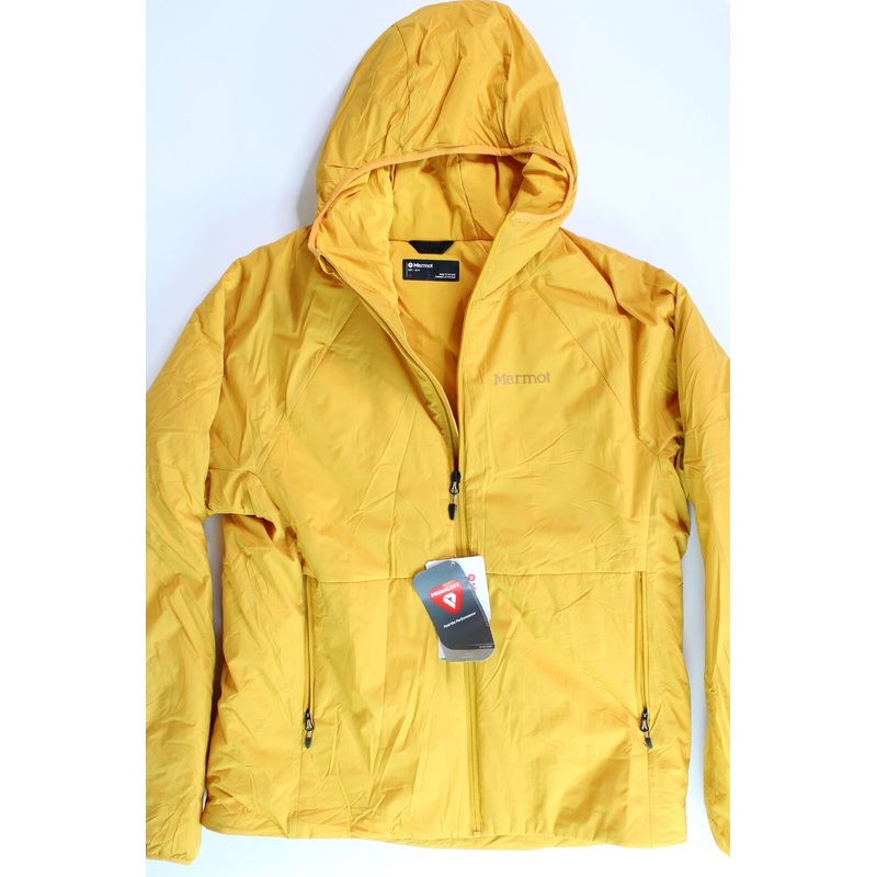 MARMOT Men's Novus Hooded Jacket Large Yellow Gold