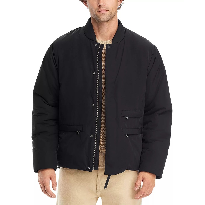 Norse Projects Mens Ryan Military Nylon Insulated Bomber Jacket Small Black