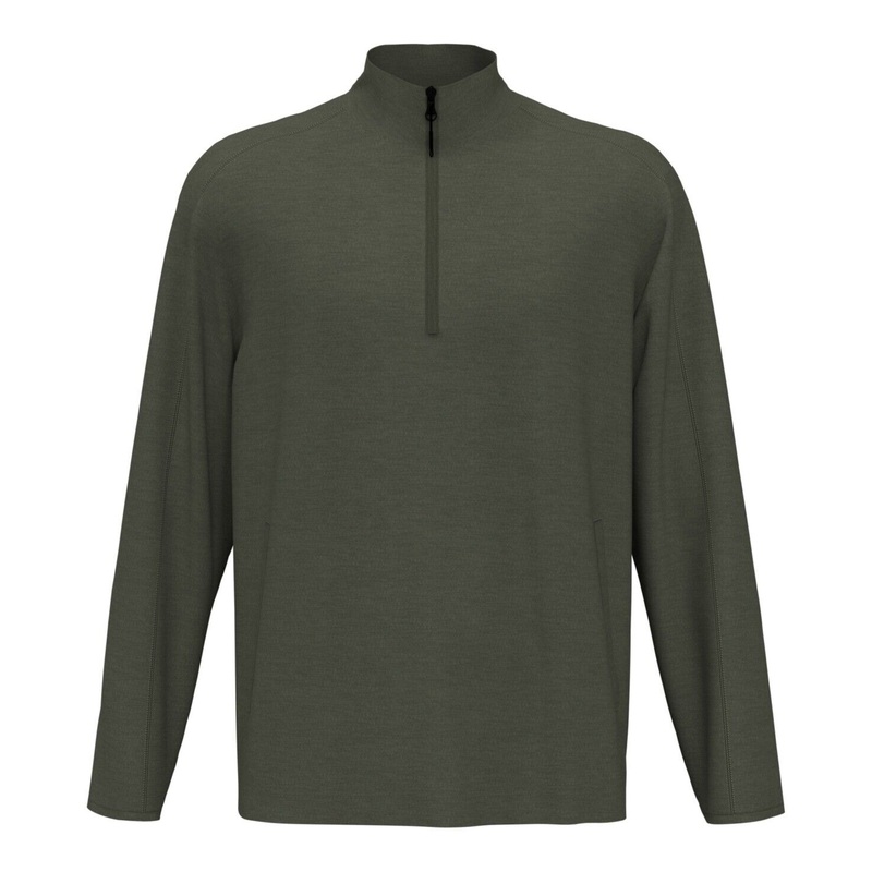 Pga Tour Men's Moisture-Wicking Textured Fleece 1/4-Zip Sweatshirt XXL Green