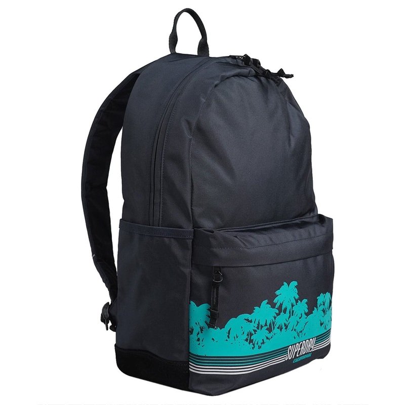 Superdry Men's Montana Vintage Graphic Backpack Black Blue