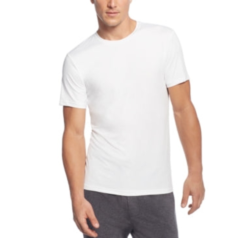 32 Degrees Men's Cool Ultra Soft Light Weight Crew Neck Pajama T Shirt White XL