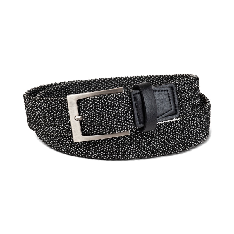 Alfani Men's Men's Stretch Braided Cord Belt Black XL 42 44