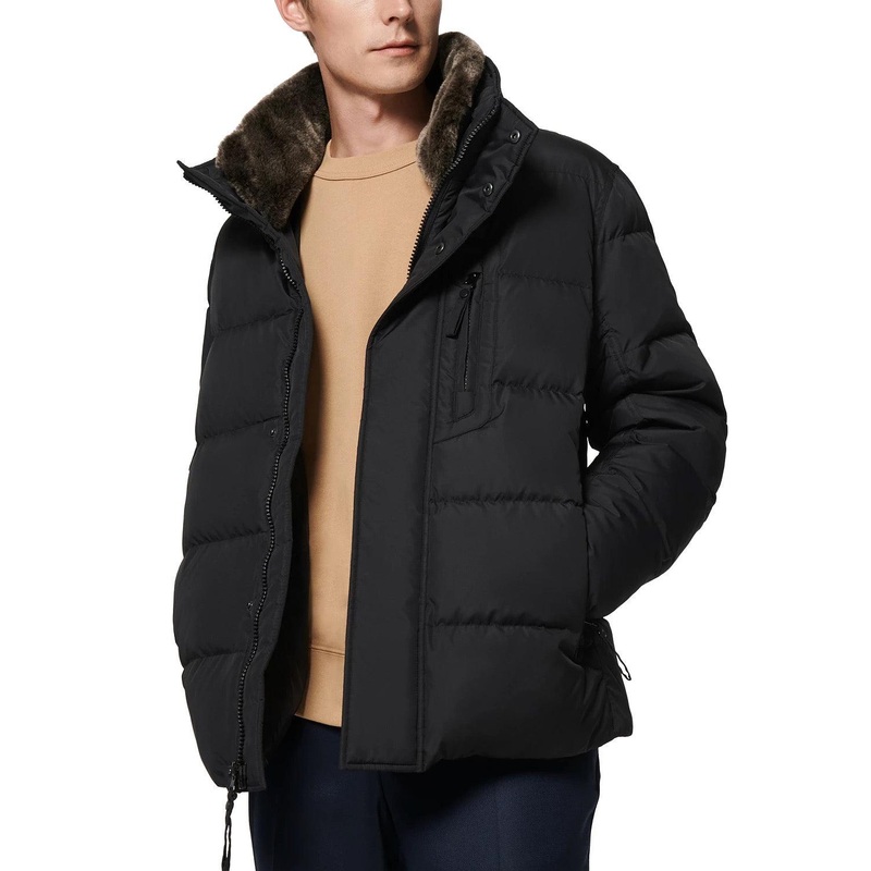 Andrew Marc Men's Horizon Water Resistant Down Jacket Small Black