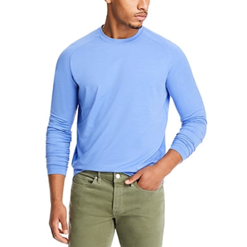 Peter Millar Mens Cradle Performance Crewneck Sweater Bondi Blue Medium