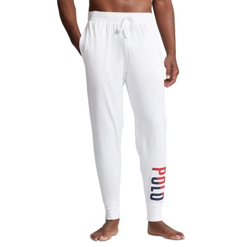 Polo Ralph Lauren Men's Logo Pajama Pants White Medium